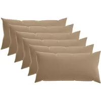 vidaXL Kissenbezug 6 stk. HEERLEN Taupe 40 x 70 cm Polyester