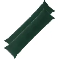 vidaXL Kissenbezug 2 pcs HEERLEN Dunkelgrün 40 x 145 cm Samt