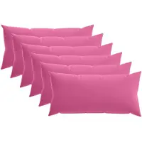 vidaXL Kissenbezug 6 pcs HEERLEN Rosa 40 x 70 cm Polyester