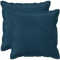 vidaXL Kissenbezug 2 pcs HOUTEN Blau 50 x 50 cm Samt
