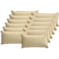 vidaXL Kissenbezug 12 stk. HOUTEN Beige 40 x 80 cm Polyester