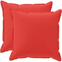 vidaXL Kissenbezug 2 stk. HOUTEN Rot 65 x 65 cm Polyester