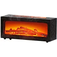 Melitt -Kamindiffusoren für Ätherische Öle, Kaminbefeuchter mit Fernbedienung, Lagerfeuer-Flammendiffusor, 7 Farben, Licht B