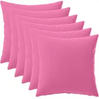 vidaXL Kissenbezug 6 pcs HEERLEN Rosa 30 x 30 cm Polyester