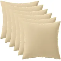 vidaXL Kissenbezug 6 pcs HEERLEN Beige 30 x 30 cm Polyester