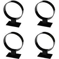 Melitt 4X Acryl-Stirnbandhalter, Haarschmuck, Stirnband-StäNder, Schmuckhalter Schwarz
