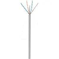 Pro CAT 6 Netzwerkkabel, U/UTP, Grau, CCA Kupfergemisch für SOHO Anwendungen, AWG 23/1 (solid), PVC
