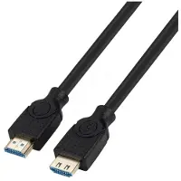 TTL NETWORK HDMI-Kabel (Rastnasen) 3,0m, HDMI St./St. Ethernet, schwarz, HDMI Highspeed, Ethernet, UHD/4K fähig