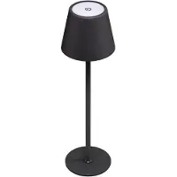 Goobay Kabellose LED-Tischleuchte, Größe M, 37 cm, schwarz