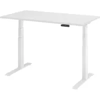 Bümö Schreibtisch elektrisch XDKB - Nachbildung: Weiß, Gestell: Weiß, Größe: 140 x 80 cm
