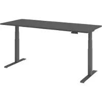 Bümö Schreibtisch elektrisch XDKB - Nachbildung: Graphit, Gestell: Graphit, Größe: 200 x 80 cm