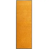 Décoshop26 - Waschbare orangefarbene Fußmatte 60x180 cm DEC023201 DEC023201