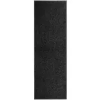 Décoshop26 - Waschbare Fußmatte schwarz 60 x 180 cm DEC023175