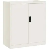 Décoshop26 - Abschließbarer Büroschrank mit Schubladen 79 x 40 x 90 cm weißer Stahl DEC024523 DEC024523
