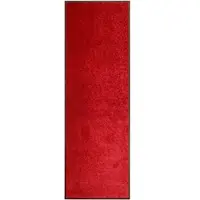 Décoshop26 - Waschbare Fußmatte rot 60 x 180 cm DEC023185 DEC023185