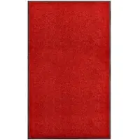 Décoshop26 - Waschbare Fußmatte rot 90x150 cm DEC023187 DEC023187