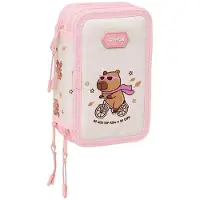 Safta Capibara Mäppchen Weiß,Rosa Mann Weiß,Rosa One Size