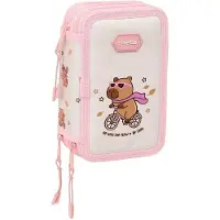 Safta Capibara Mäppchen Weiß,Rosa Mann Weiß,Rosa One Size