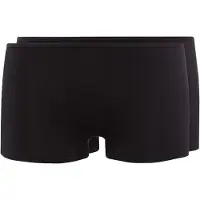 Skiny Panty "Panty Advantage Cotton Stretch Boy Leg Shorts 2er Pack", Damen, Gr. XXL, schwarz, Obermaterial: 95% Baumwolle CO. 5% Elasthan EL., Unterhosen Panty
