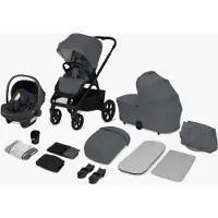 Lionelo CARMINE 3-in-1 Kombikinderwagen, Grey Stone