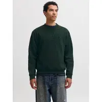 Jack & Jones Herren Sweatshirt JJEBRADLEY SWEAT CREW Relaxed Fit 12249341 Grün L