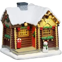 Lemax Schneeschuhhütte, für Wechselstrom geeignet (Netzteil nicht im Lieferumfang enthalten), Deko-Objekt von (wit)