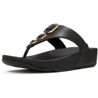 FitFlop Lulu Bold Crystals Zehenstegsandalen SCHWARZ 36