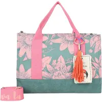 Fritzi aus Preußen Schultertasche Umhängetasche Fritzi x Frida Kahlo Tote Bag Limited Limited Bloom Green grün