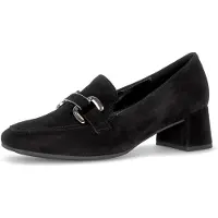 Gabor Pumps Blockabsatz, Abendschuh, Businessschuh mit edler Zierspange, Weite G