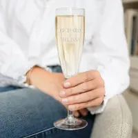 Yoursurprise Personalisiertes Sektglas aus Kunststoff - Graviert