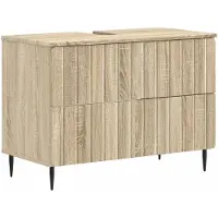 vidaXL Waschbeckenschrank ZWOLLE Sonoma-Eiche 82 x 41 x 58,5 cm