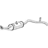 Bosal Endschalldämpfer 280007 für SUZUKI