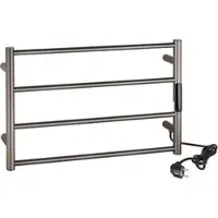 Bemeta Handtuchtrockner Grau Edelstahl 704155085