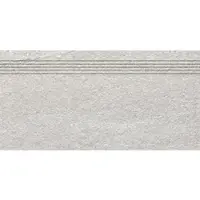 Rako Quarzit Treppenfliese grau 30x60 cm matt DCVSE737.1