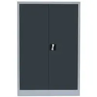 LÜLLMANN Flügeltürenschrank, 3 OH, 1200 x 925 x 422 mm, lichtgrau/anthrazit