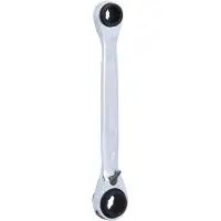 Ks Tools 4 in 1 GEARplus umschaltbar Doppel-Ratschenringschlüssel, 8x10x12x13mm