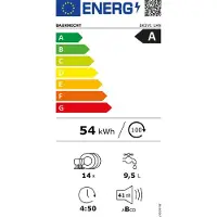 Bauknecht BKSV1 UAN, Unterbau, Standardgröße (60 cm), Edelstahl, 1,3 m, Zusammenklappbar, Einzelbild