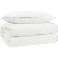 vidaXL Gänsedaunen-Bettdecken-Set 90% FULDA 2 stk. 150 x 200 cm Weiß