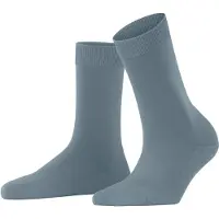 Falke ClimaWool Damen Socken, 37-38, Blau, Uni, Schurwolle