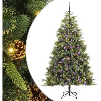 vidaXL Fedde (mit LEDs und lilafarbenen Bällen)