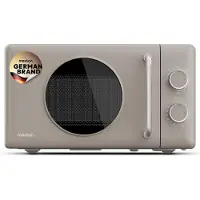 Medion Retro Mikrowelle mit Grill - 20 Liter klein & kompakt - dunkelgrau