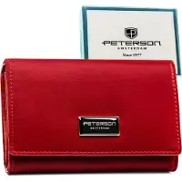 Peterson Damen Geldbörse Leder+PU PTN PS112-HNL-2937 Rot