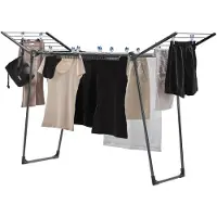 Famanu Trockenständer Pegasus 150 - 15 m Trocknungsfläche, schwarz