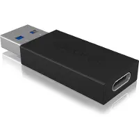 Icy Box IB-CB015, Adapter, USB 3.2 Gen 2 Type-C Buchse zu USB Type-A Stecker, USB Type-C 3.1 (Gen 2), USB Type-A 3.1 (Gen 2), Schwarz