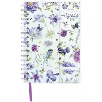 Comello Janneke Brinkman Spiralagenda 2027 Blaue Blumen