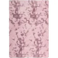 vidaXL Teppich Shaggy Hochflor NAVARRA Altrosa 200x290 cm Polyester