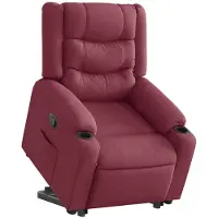 vidaXL Relaxsessel mit Aufstehhilfe Weinrot Stoff