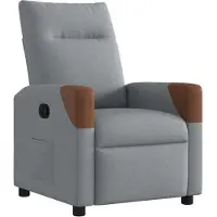 vidaXL Relaxsessel Hellgrau Stoff