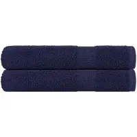 vidaXL Handtücher 2 Stk. Marineblau 100x200 cm 360 g/m² 100% Baumwolle