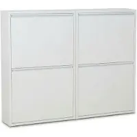 Ebuy24 Schuhkipper Pisa 4 Klappen weiss